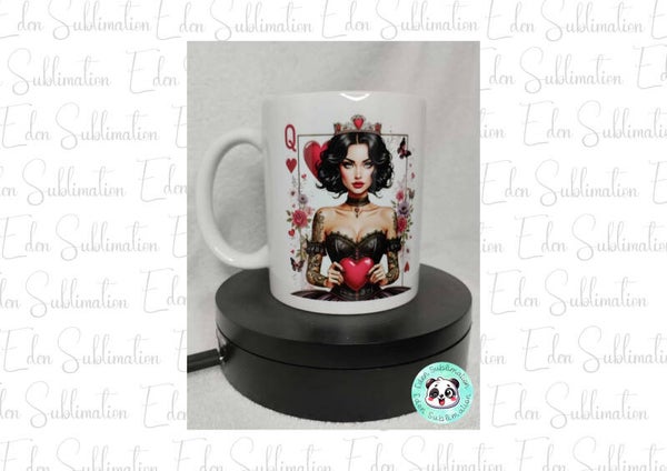 Mug dame de cœur gothique
