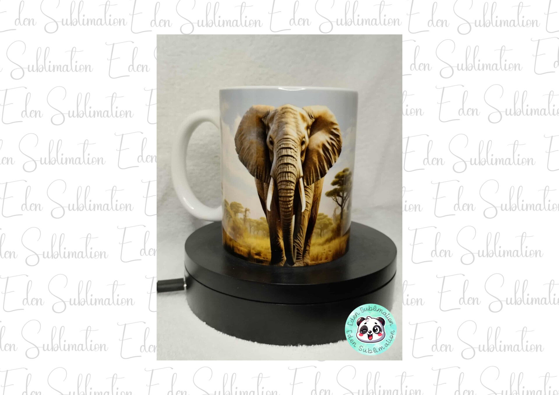 Mug éléphant réaliste