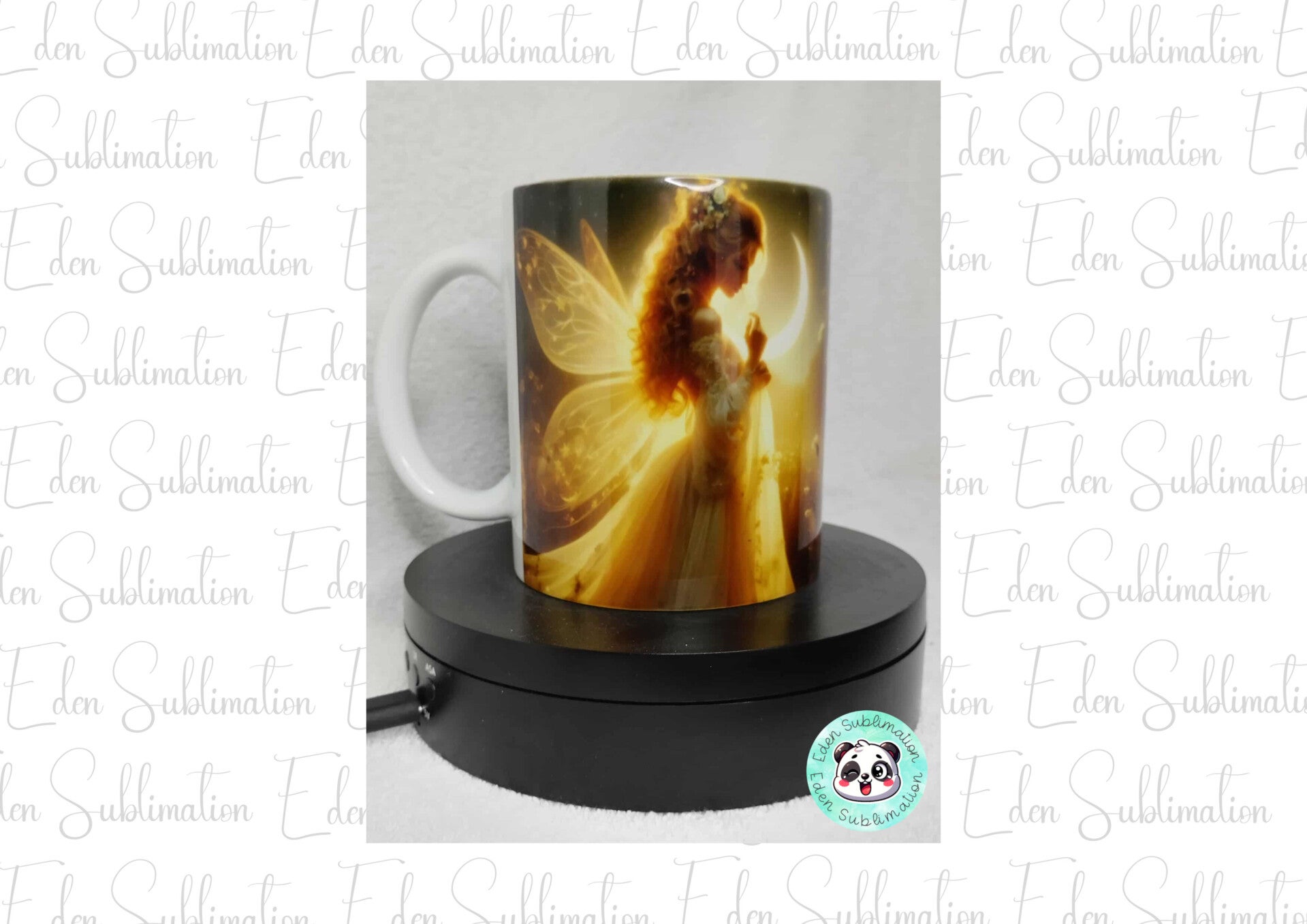Mug Fée Lumineuse & Lune Dorée