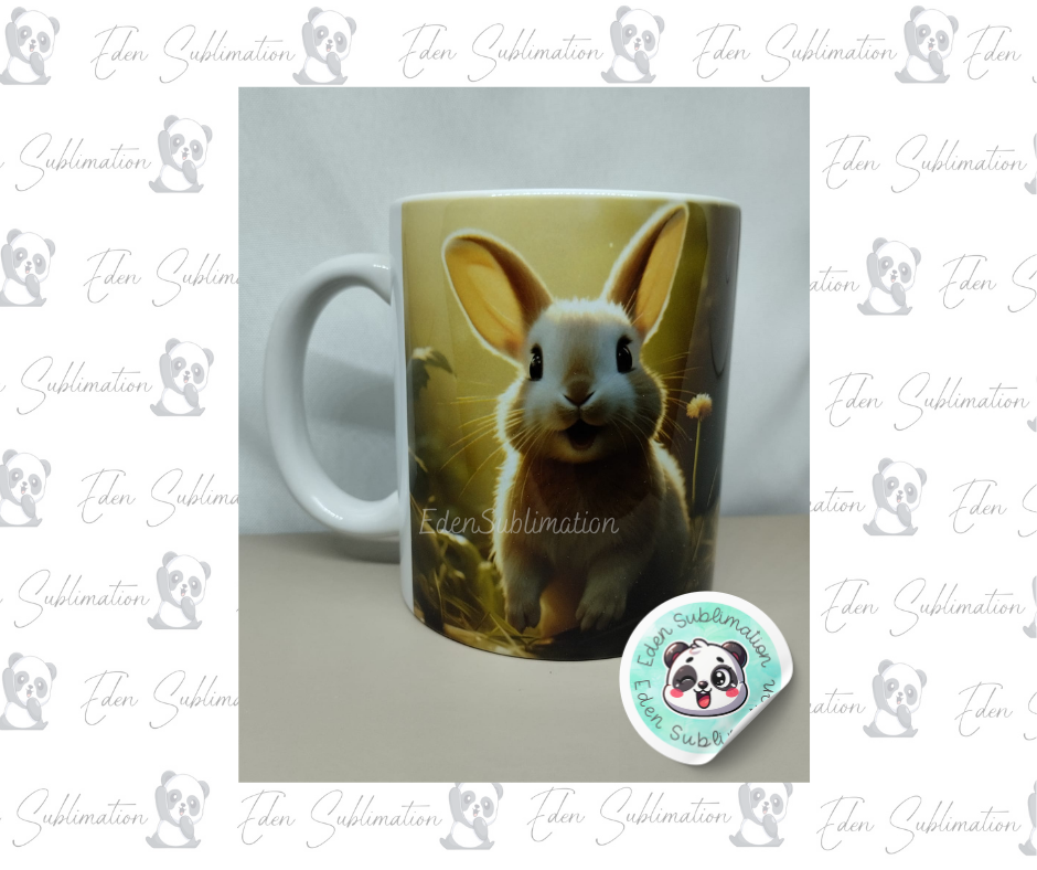 Mug lapin lumineux – douceur & nature
