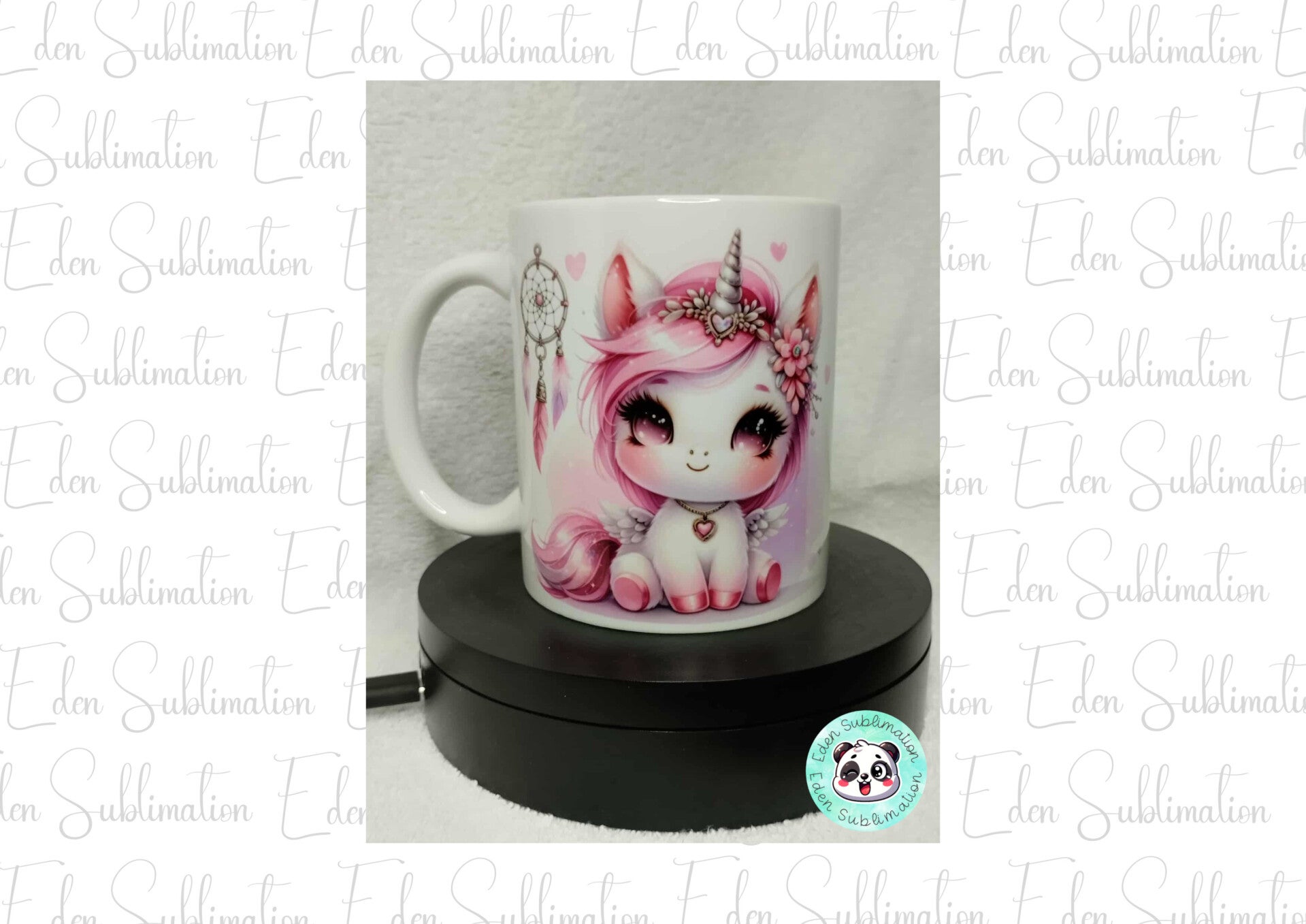Mug Licorne Kawaii Rose