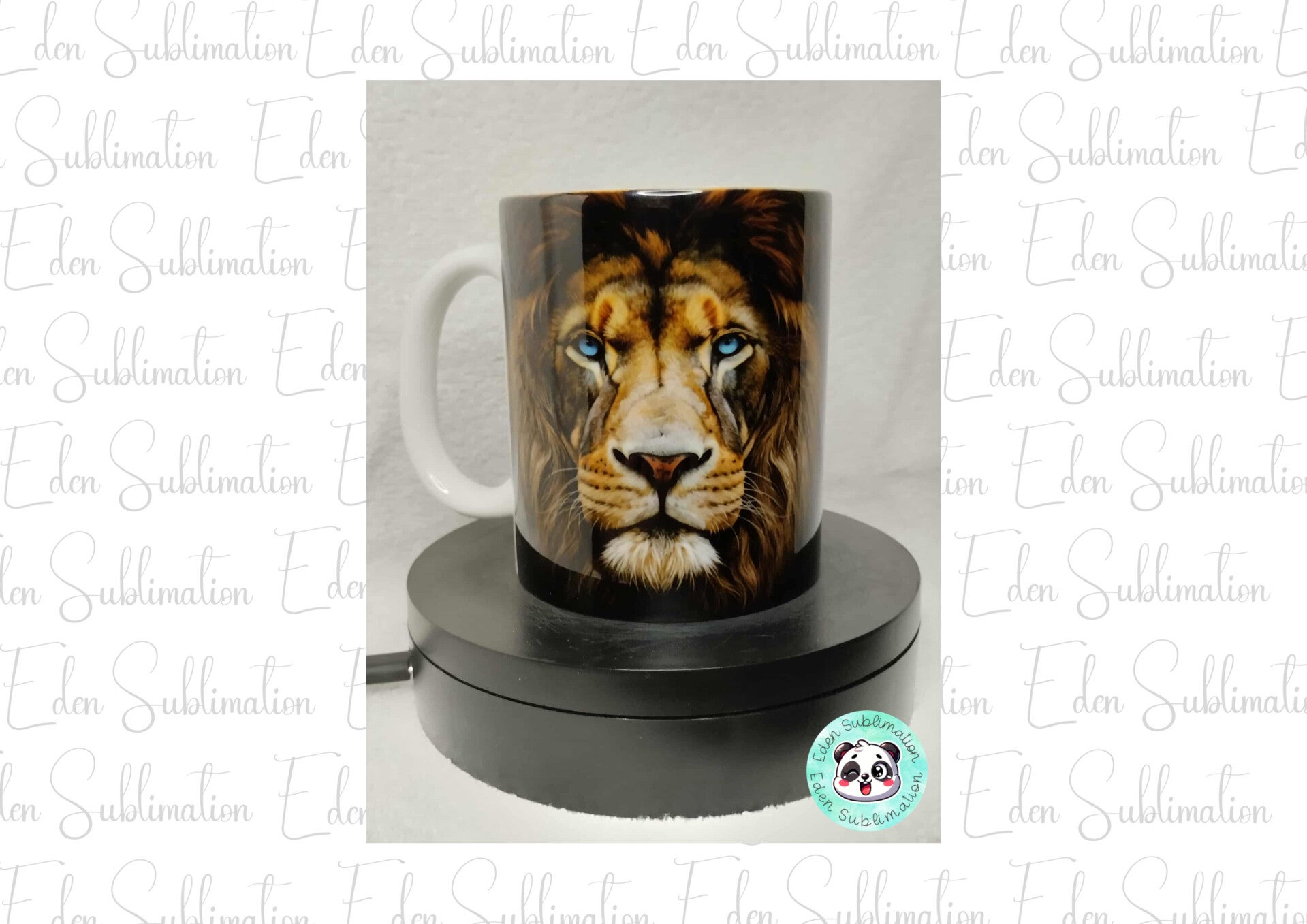 Mug lion yeux bleus