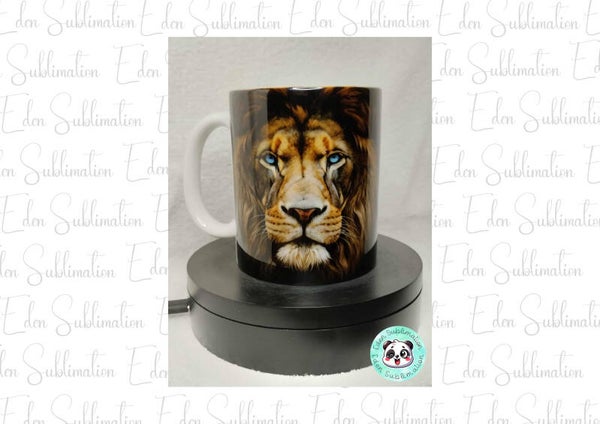 Mug lion yeux bleus