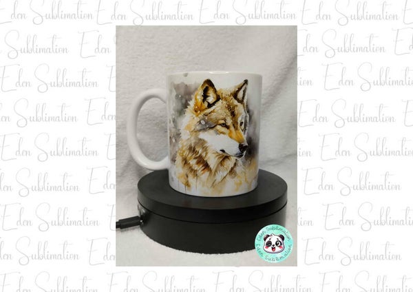 Mug Loup Aquarelle – Esprit Sauvage