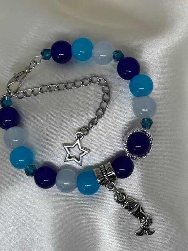 🐠 Perlenarmband „Blue Ocean“