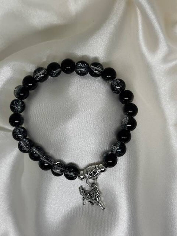 🐎 Perlenarmband „Black Power“6913