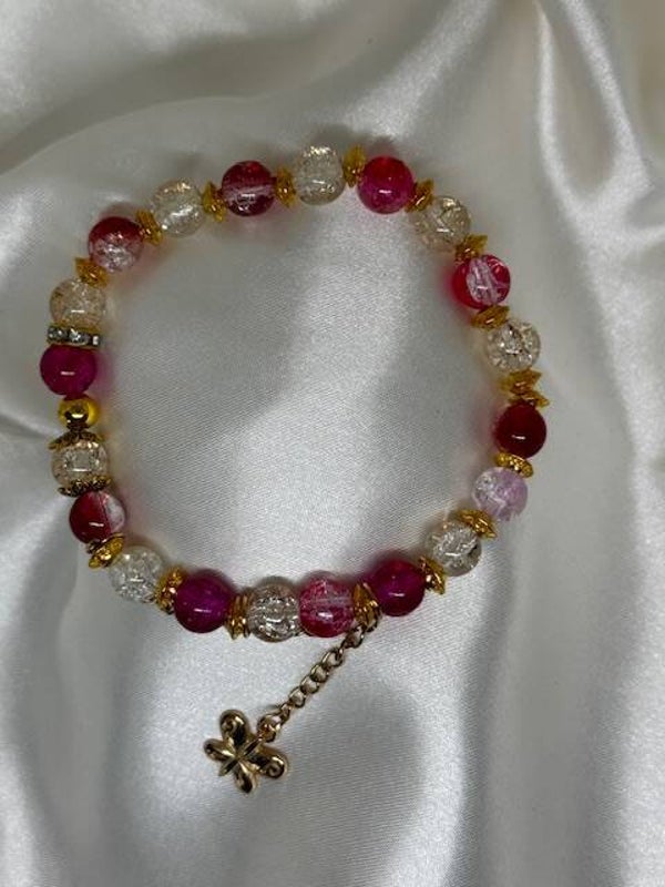 💖 Perlenarmband „Pink Glam“