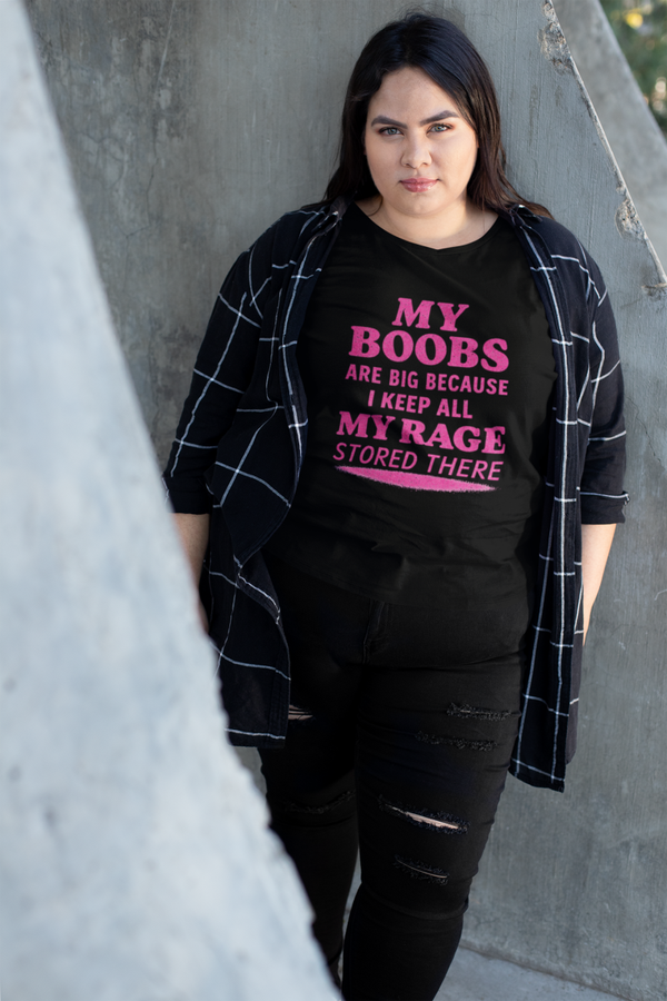 My Rage Storage” Funny Feminist Graphic Tee – Bold & Sassy Statement Shirt