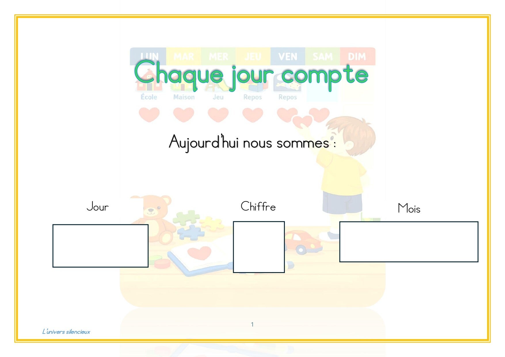 Support chaque jour compte