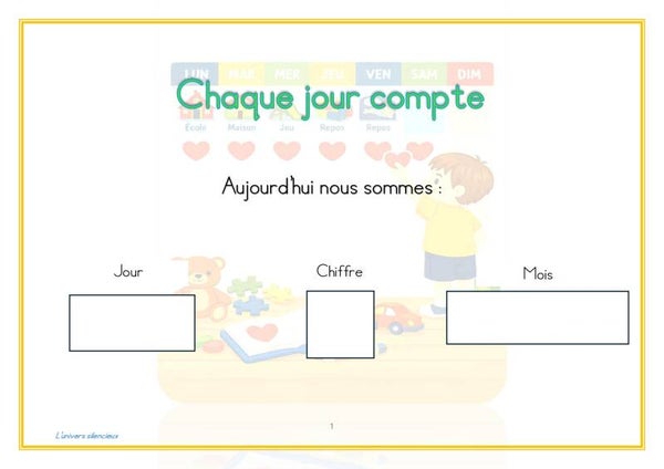 Support chaque jour compte