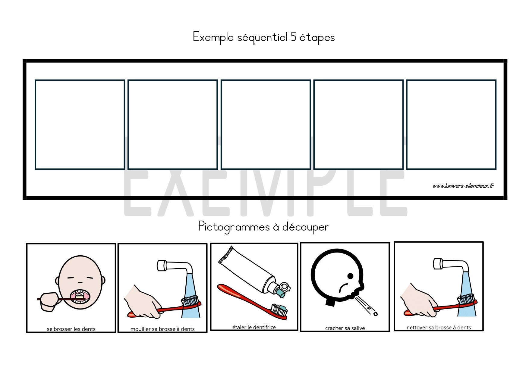 Séquentiel  pictogramme personnalisé