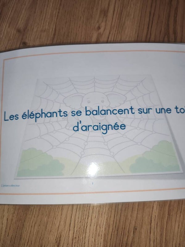 Livret les éléphants qui se balançaient