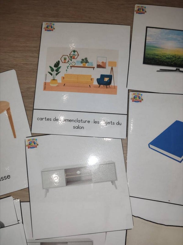 cartes Montessori - salon script