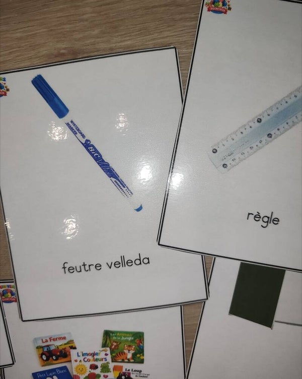 Cartes Montessori - l'école script