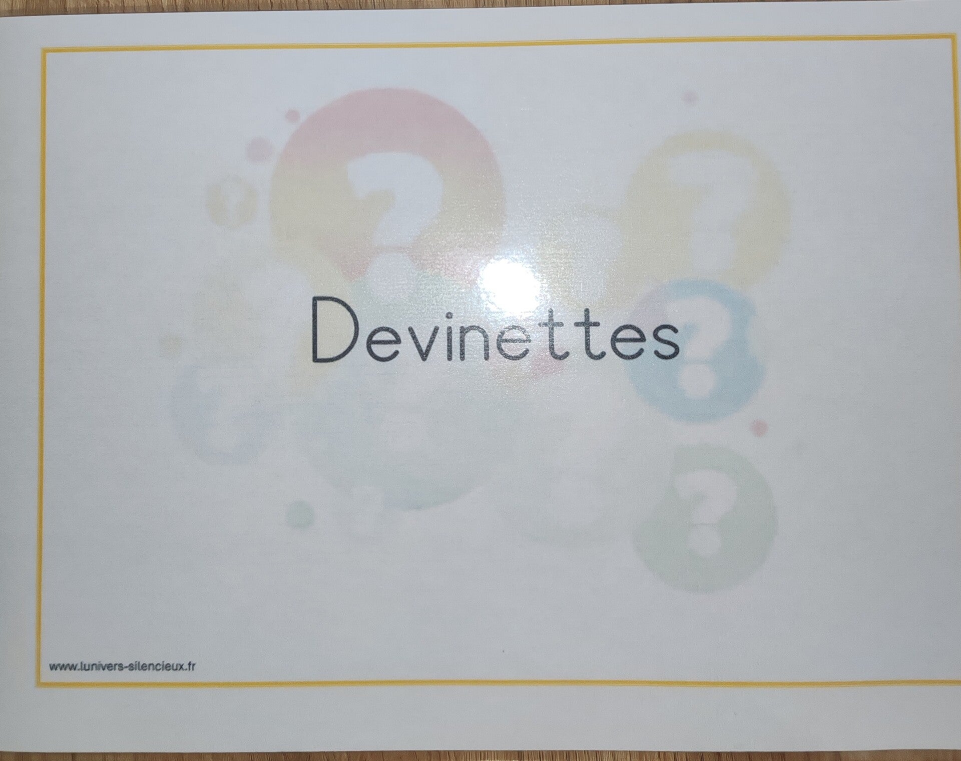 Les devinettes