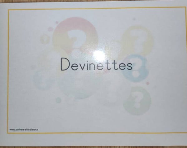 Les devinettes