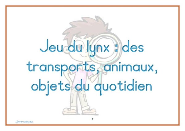Le jeu du lynx
