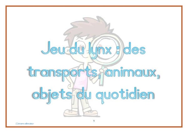jeu du lynx