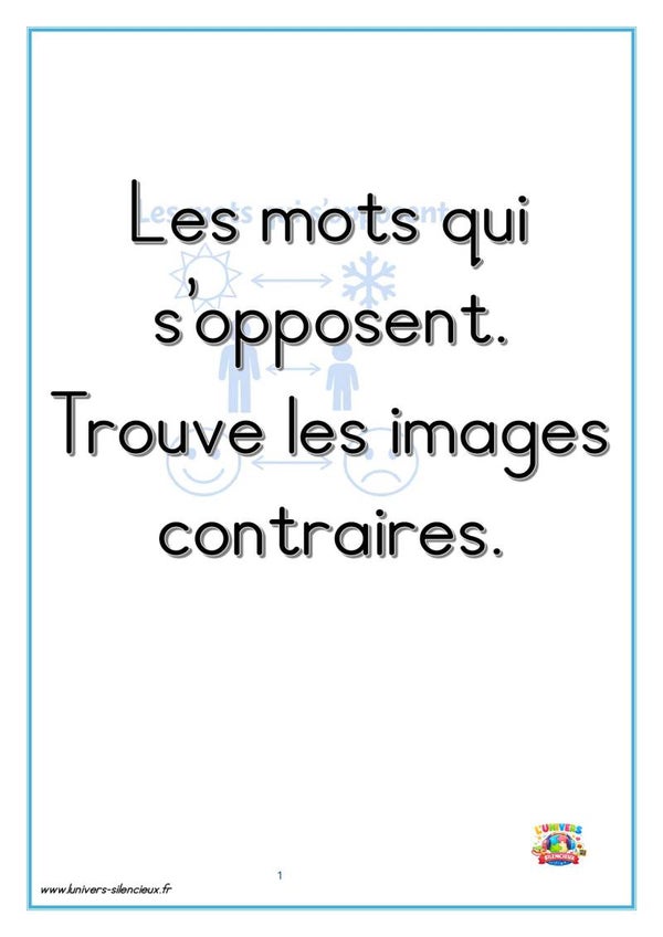 Les contraires