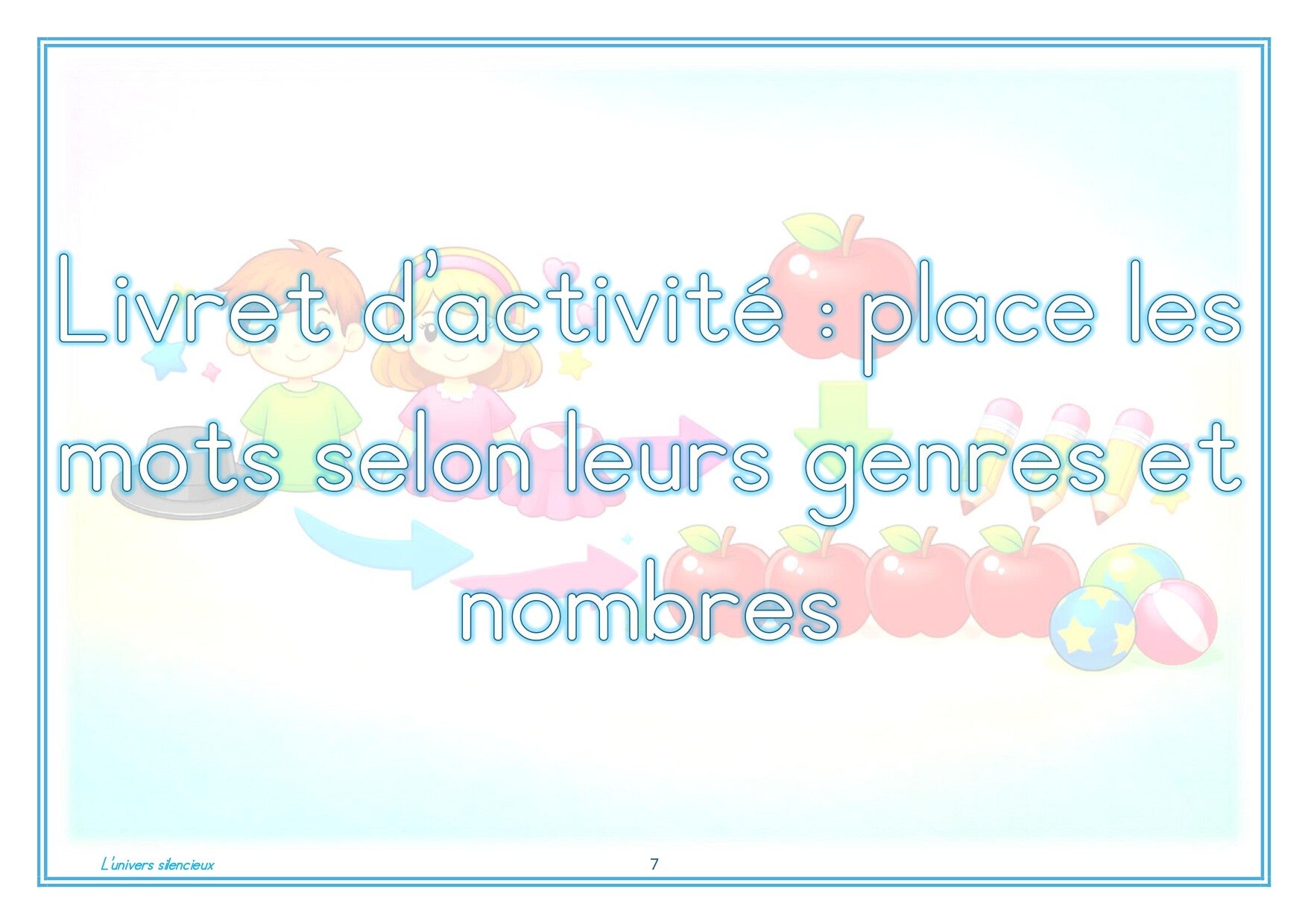 livret genre et nombres