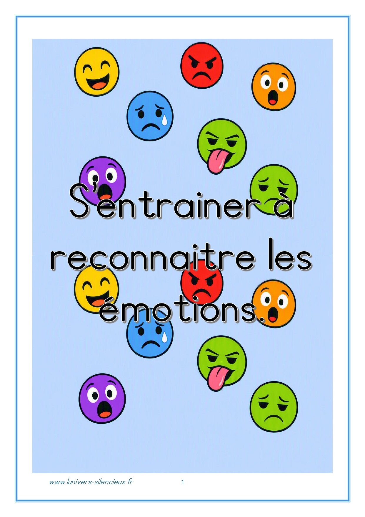 S'entrainer - reconnaitre les émotions