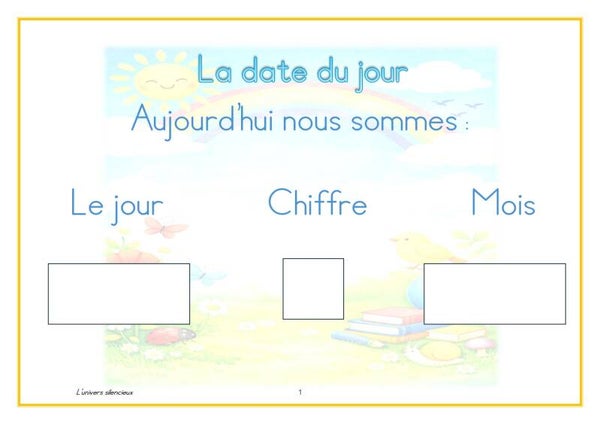 Le pack support date et chaque jour compte
