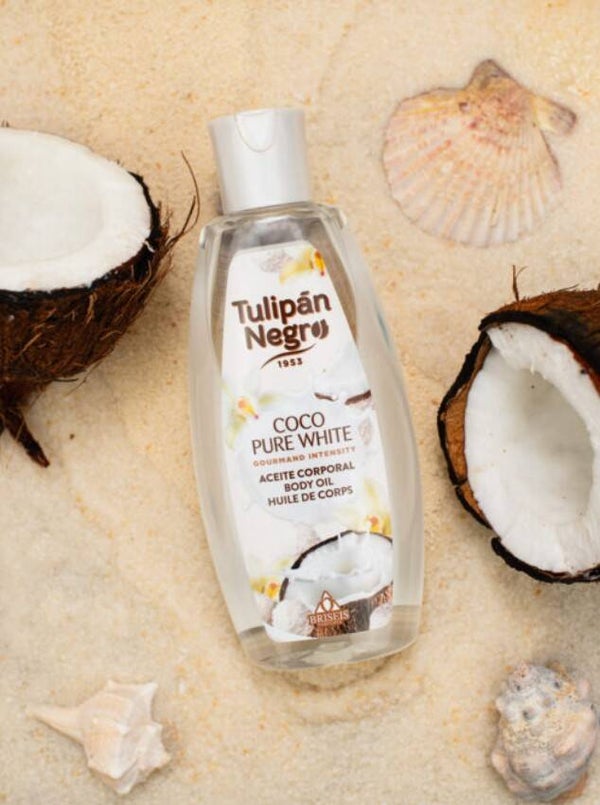 Aceite Corporal Tulipán Negro Coco Pure White 200 ml