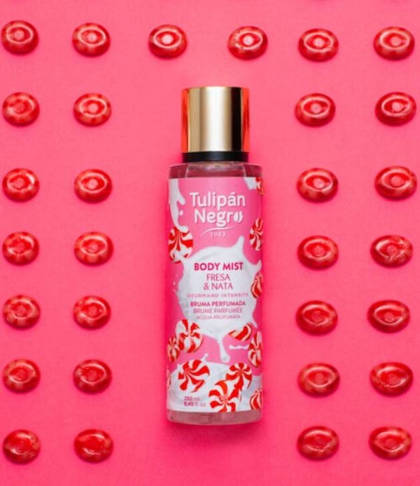 Body Mist Tulipán Negro Fresa & Nata 250 ml