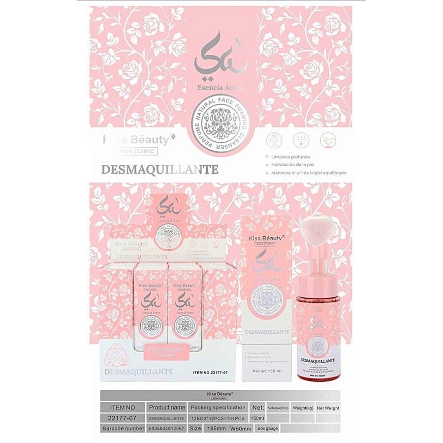 Mousse limpiador facial Esencia Arabe Yara Kiss Beauty