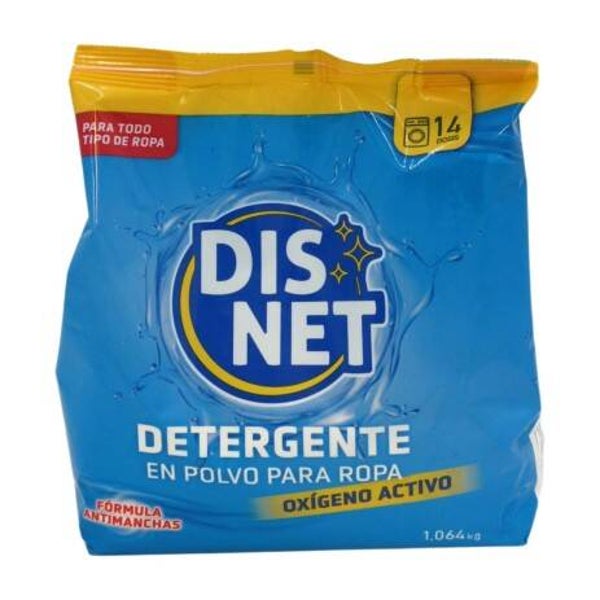 DISNET Detergente en Polvo 14 dosis 1.064 kg