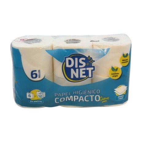 DISNET Papel Higiénico Compacto 6 u