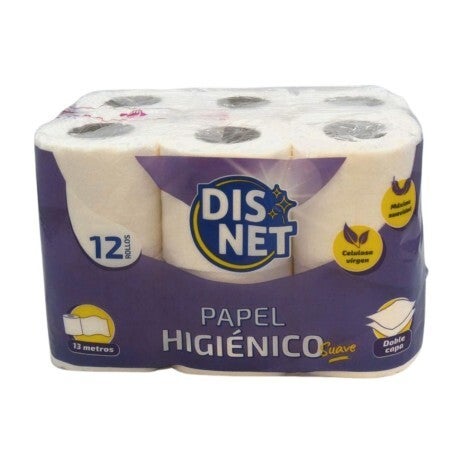 DISNET Papel Higiénico Suave 12 u