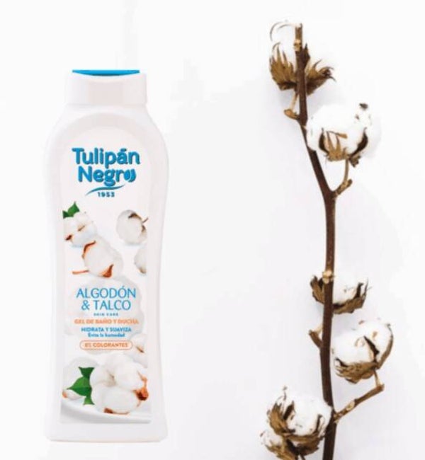 Gel de baño Tulipán Negro Algodón y Talco 650 ml
