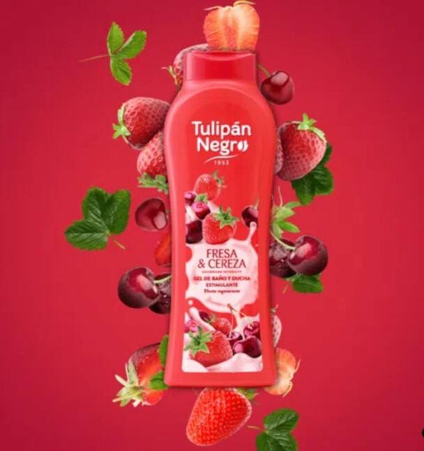 Gel de baño Tulipán Negro Fresa y Cereza 650 ml