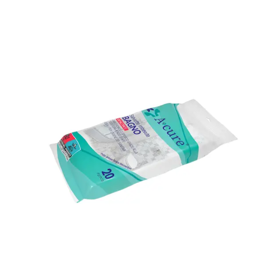 A+Cure Toallitas Sanitizantes para Baño, 20 unidades