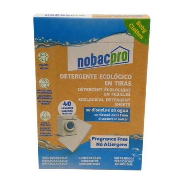 NOBACPRO Detergente Ecológico en Tiras 40 Lavados