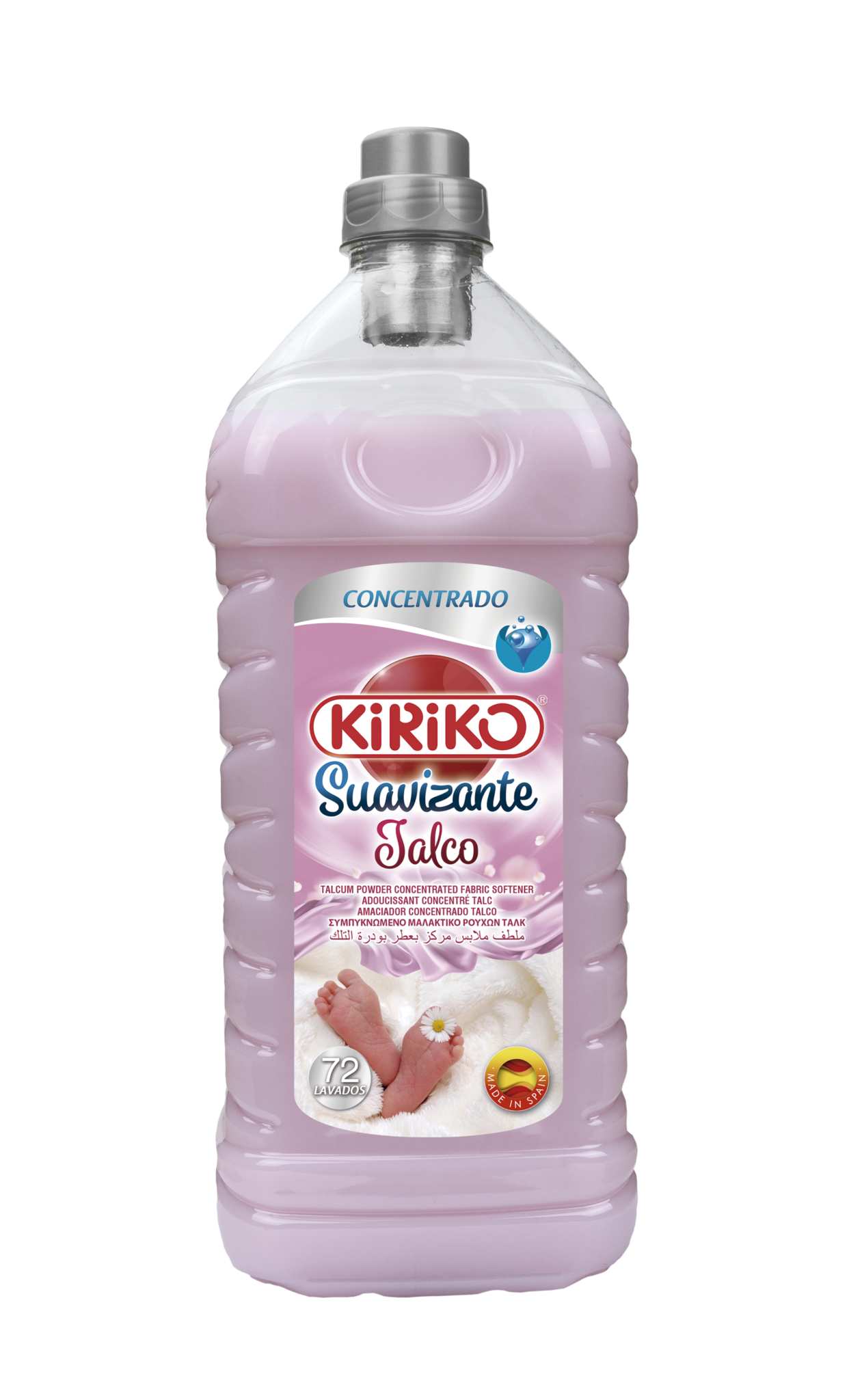 Suavizante Concentrado Talco Kiriko 2000 ml.