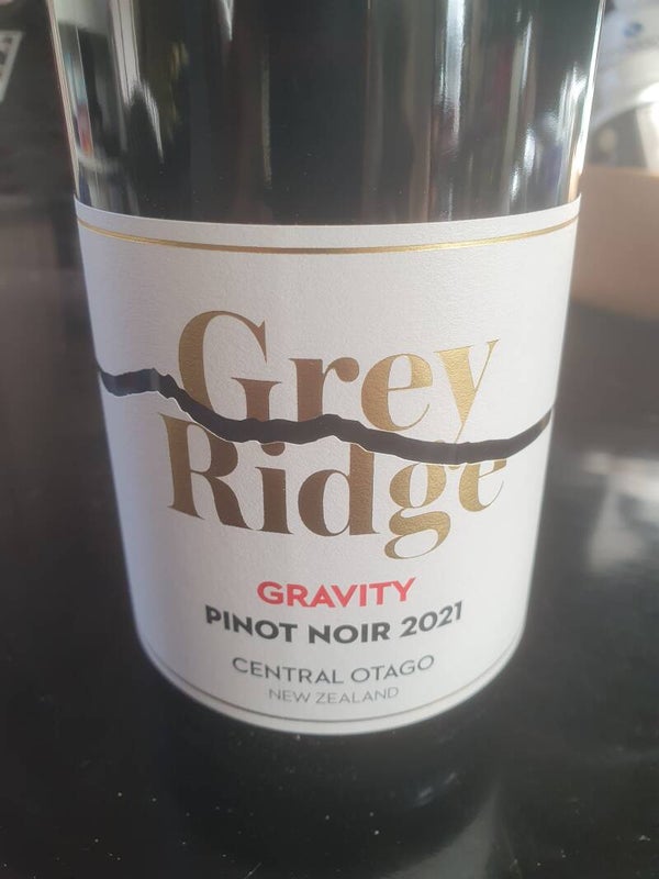 Grey Ridge Pinot Noir gravity 21