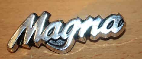 Magna Pin – Chroomkleurig Metaal (7,5 x 2 cm)