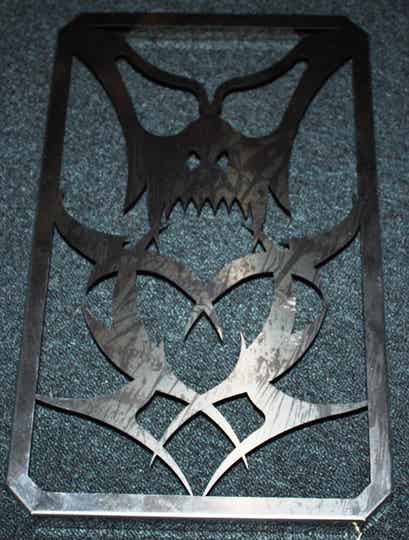 Radiator Cover "Devil" - Suzuki M1800 / C1800 Intruder (RVS Gepolijst)