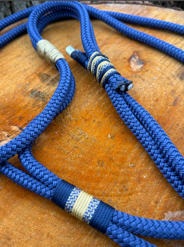 Combi neckrope blauwgoud