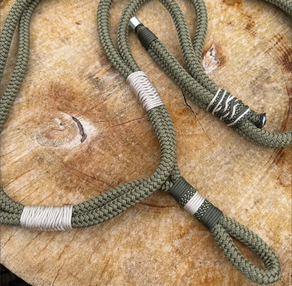 Combi neckrope legergroen