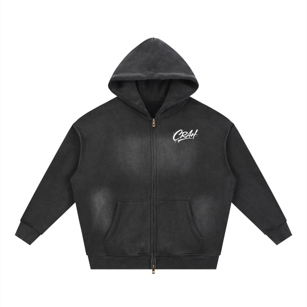 CRAH Black Zip-Up