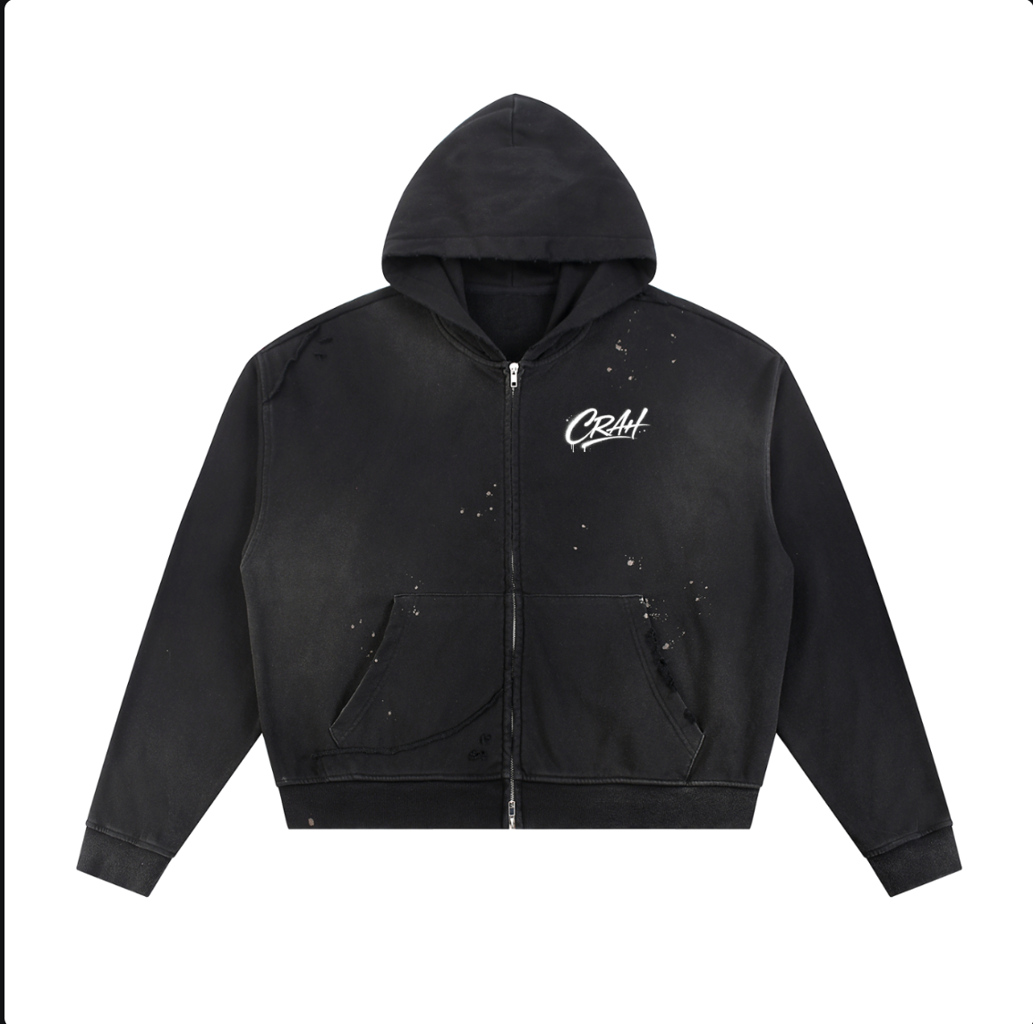 CRAH Plain Graffiti Zip Up
