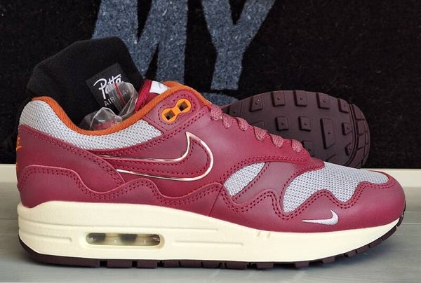 Nike air max 1 - patta waves rush maroon