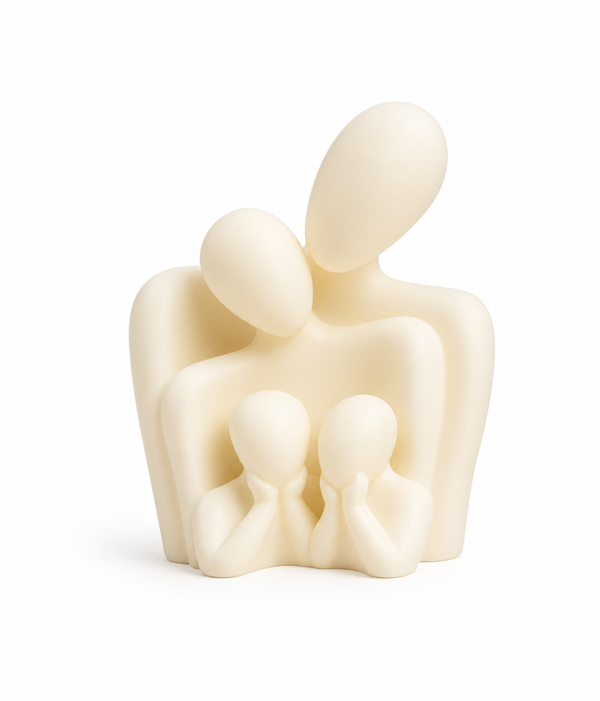 Liefdevolle Familie Beeldje