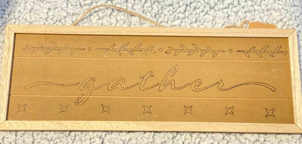 Gather Hanging Sign