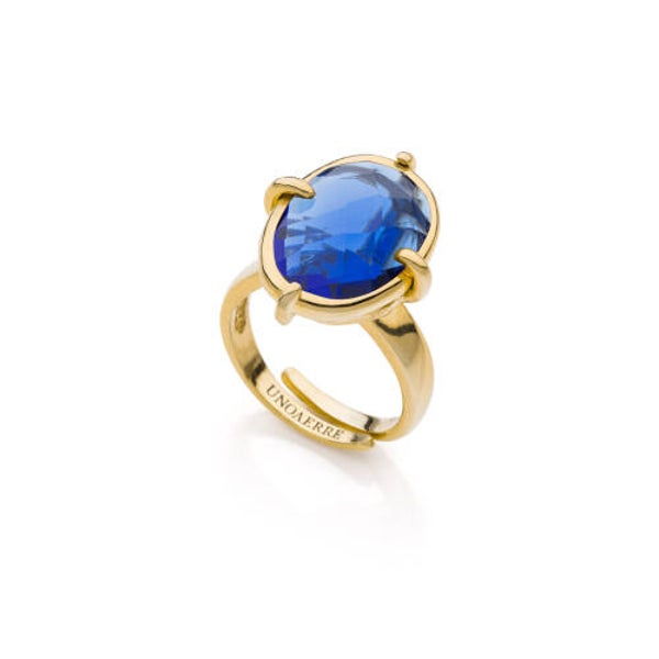 Anello con pietra blu unoaerre