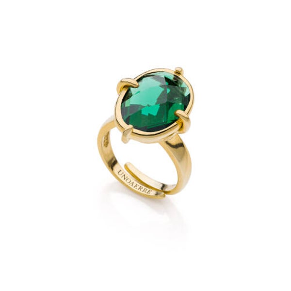 Anello con pietra verde unoaerre