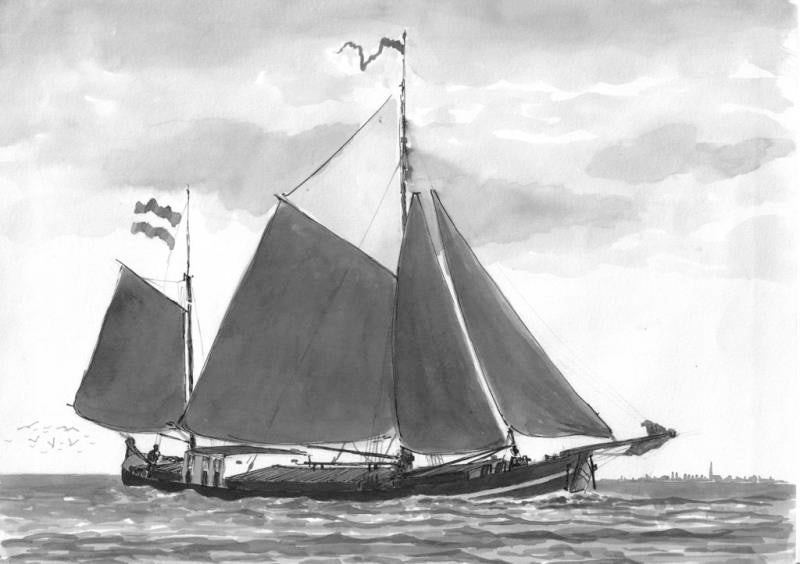 ijzeren tweemast stevenaak